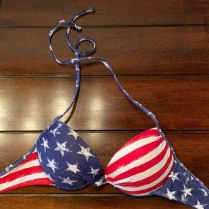 American Flag Bikini top